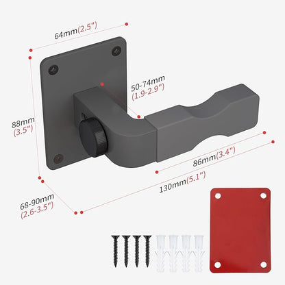 Adjustable Vacuum Wall Mount for Shark Vacuum Shark Cordless Vacuum Wall Mount Compatible for V7 V8 V10 V11 V12 V15 Shark IX141 IZ562H IZ682H IZ361H IZ462H IZ163H IZ363HT IZ483H (Grey)