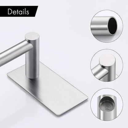 KES Adhesive Towel Bar 9-Inch No Drill Towel Bar Towel Rack for Kitchen SUS304 Stainless Steel Brushed Finish, A7000S23-2