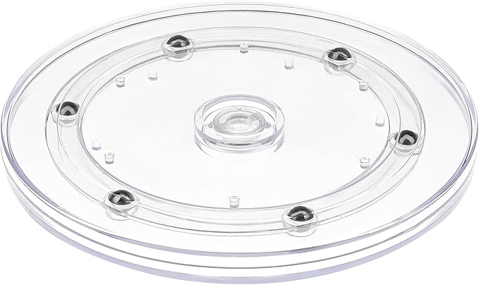 6 inch Small Lazy Susan,Lazy Susan Turntable for Cabinet,Clear Plastic Lazy Susan Organizer for Spice Rack