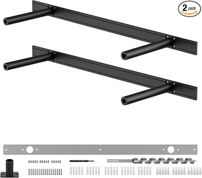 Floating Shelf Bracket Heavy Duty Shelving Brackets,Decorative Floating Shelf Hardware Black,Hidden Metal Shelf Support Bracket Heavy Duty Floating Mantel Bracket,200lbs (22X6X1.2-Starter Jig)