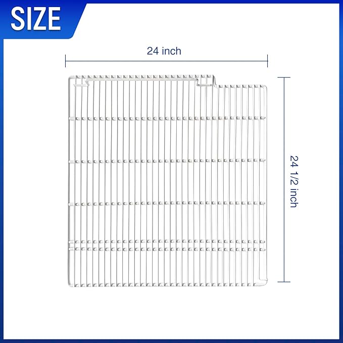 DeepTide Adjustable Commercial Freezers Shelves - 3-Tier Epoxy-Coated,Durable and Resistant to Corrosion,Heavy Duty 155lb Capacity Adjustable Steel Shelving