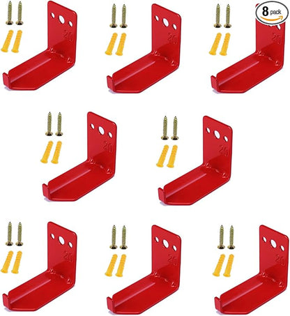 Fire Extinguisher Mount Wall Hook Bracket for Holding up to 20 lbs Extinguishers, Suited for Large and Small Dry Chemical and Water Extinguishers