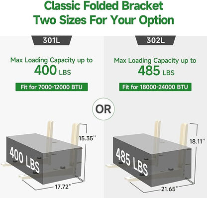 Foldable Mini Split Wall Mounting Bracket Condenser Bracket for Mini Split AC 7000 BTU to 12000 BTU