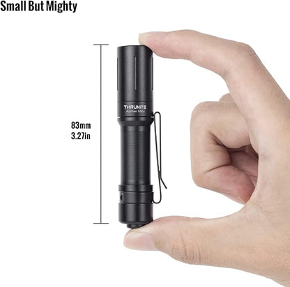 ThruNite EDC Flashlight Archer Mini, 405 Lumen Tail Switch LED Flashlight, USB C Rechargeable Little Pocket Penlight for Camping, Outdoor, and Emergency - Cool White(2PCS)