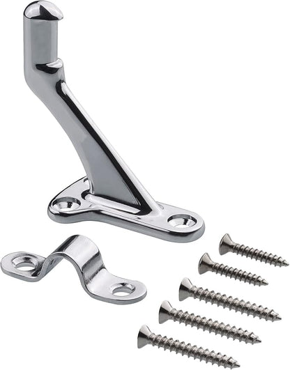 Triumph Hardware,3 Pack,3" Heavy Duty Handrail Bracket Polished Chrome,Stair Railing Bracket
