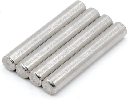 ReplacementScrews Shelf Support Dowel Pins/Pegs Compatible with IKEA Part 101324 (Ivar Bookshelf) - 6x40mm - Plated Steel Pins (Pack of 4)