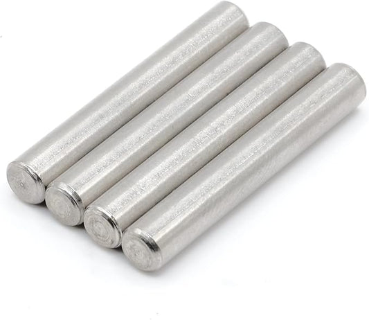 ReplacementScrews Shelf Support Dowel Pins/Pegs Compatible with IKEA Part 101324 (Ivar Bookshelf) - 6x40mm - Plated Steel Pins (Pack of 4)
