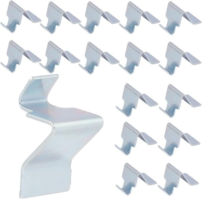 16 Pcs Metal Shelf Clips Compatible with Sandusky Cabinets, Fits Most Kinds of Metal Cabinets, Heavy Duty Supports for Office Files, Tools & Storage Organization