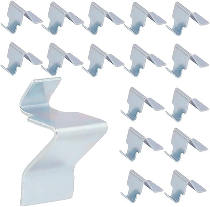 16 Pcs Metal Shelf Clips Compatible with Sandusky Cabinets, Fits Most Kinds of Metal Cabinets, Heavy Duty Supports for Office Files, Tools & Storage Organization