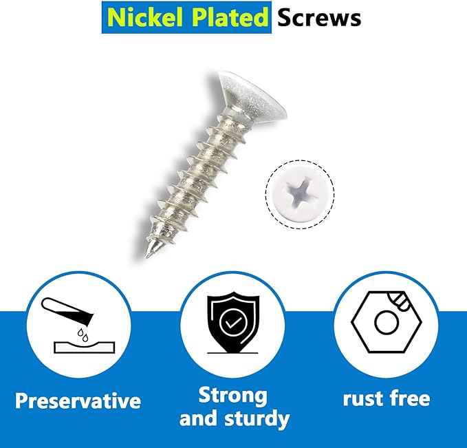 40 Pcs Small White L Brackets & 80 Pcs White Screws – 0.79x0.79 Inch Right Angle Corner Braces for Wood Furniture, Bed Frames, Cabinets, Drawers, and Chairs