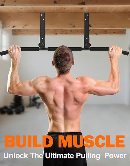 Fitarc Joist Mount Pull Up Bar, Wall Chin Up Bar Ceiling Mount for Beams, Heavy Duty Steel Construction, Home Gym Equipment -Patent Pending