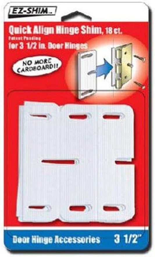 EZ HS350BP 3.5" Hinge Shim, 18 count, Pack of 1, White