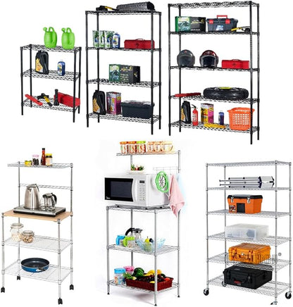 72 Pack 36 Pairs Wire Shelving Shelf Lock Clips for 1 inch Post- Shelving Sleeves Replacements for Wire Shelving System