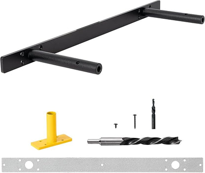 Heavy Duty Floating Shelf Bracket 22 inch, Hidden Shelf Bracket for Mantel and Shelving, Max Load 200 lbs if Mounted on Studs, Invisible Bracket for Floating Shelves (with Ease Build Kit)