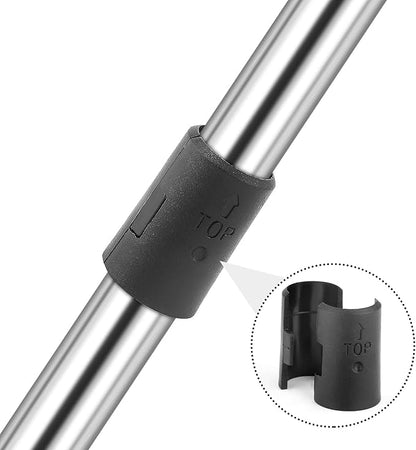 12 Pack Wire Shelving Shelf Lock Clips for 1-1/2" Post, Wire Shelf Clips Shelving Sleeves Replacements for Wire Shelving System,6 Pairs