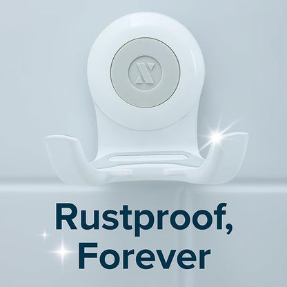 SlipX Solutions On The Dot Power Lock Suction Cup Hook, Razor Holder & Phone Cradle (Perfect for Shower & Mirror, Holds 11 lbs), No-Drilling, No Tools, Rust-Proof, Waterproof, Removeable