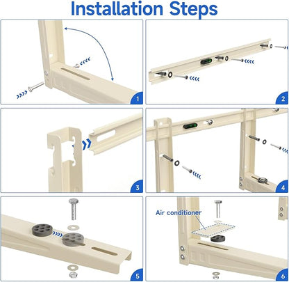 Mini Split Mounting Bracket with Crossbar for Mini-Split AC 7000 BTU to 12000 BTU