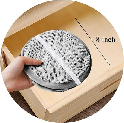 Mesh Pop up Laundry Hamper, Collapsible for Storage, Portable Folding Pop-Up Clothes Hamper Laundry Basket for Home Room, College Dorm or Travel, Grey