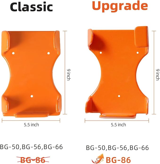 Leaf Blower Hanger, 1 Pack Upgrade Handheld Blower Rack for Garage Wall, Leaf Blower Holder Mount Compatible with Stihl BG-86, SH86