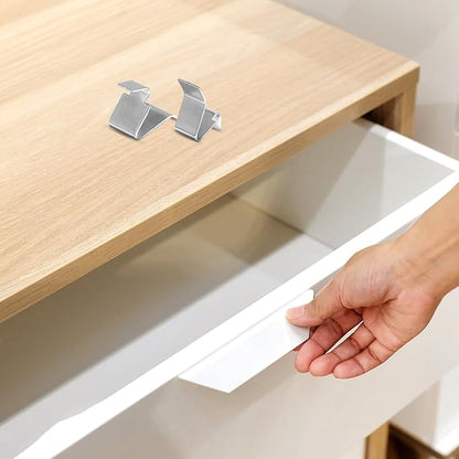 balacoo Heavy Duty Metal Cabinet Shelf Clips 12 Pcs Durable File Cabinet Support Clips for Adjustable Shelving Systems and Wire Shelves 0.98 X 0.62 X 0.35 Inch