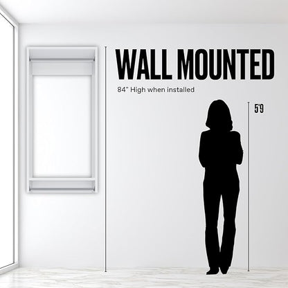 Double Hanging Closet Unit - Modular Closet System For Corner - Organizers And Storage Shelves (White, 34.5 Inches Wide)