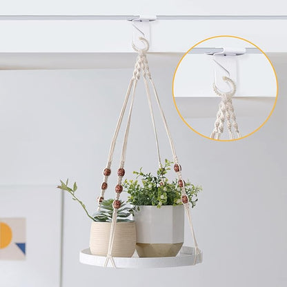 Wakhow 10 Pairs Drop Ceiling Hooks for Hanging, Suspended Track Ceiling Tile Clips, Ceiling Grid Hangers for Decorations from Classroom, Office, Home, Wedding, Hold Up to 20 lbs, 1" W X 1½" H