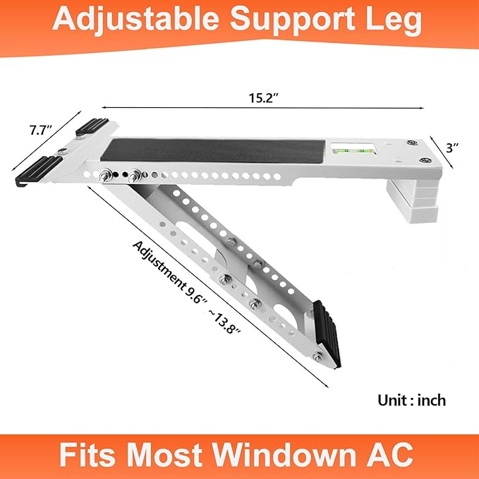 Window Air Conditioner Bracket, Universal AC Support Brackets, Heavy Duty Support Up to 165lbs