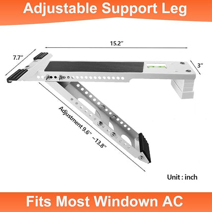 Window Air Conditioner Bracket, Universal AC Support Brackets, Heavy Duty Support Up to 165lbs