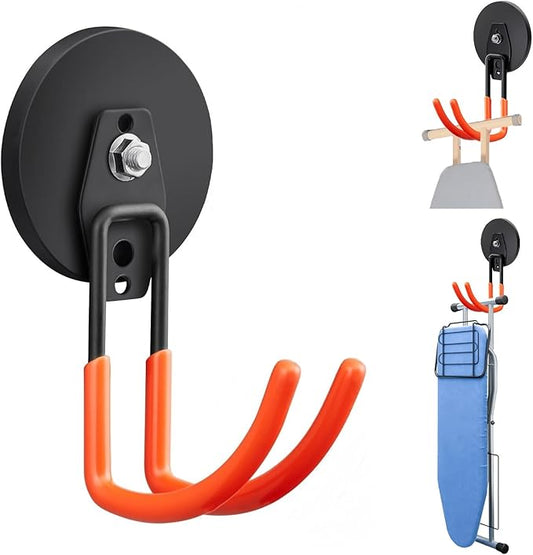 AceTaken Ironing Board Magnetic Hanger Hook, Magnetic Mount Ironing Board Holder Rack for Laundry Rooms, Utility Rooms, Closets, Garage,Basement