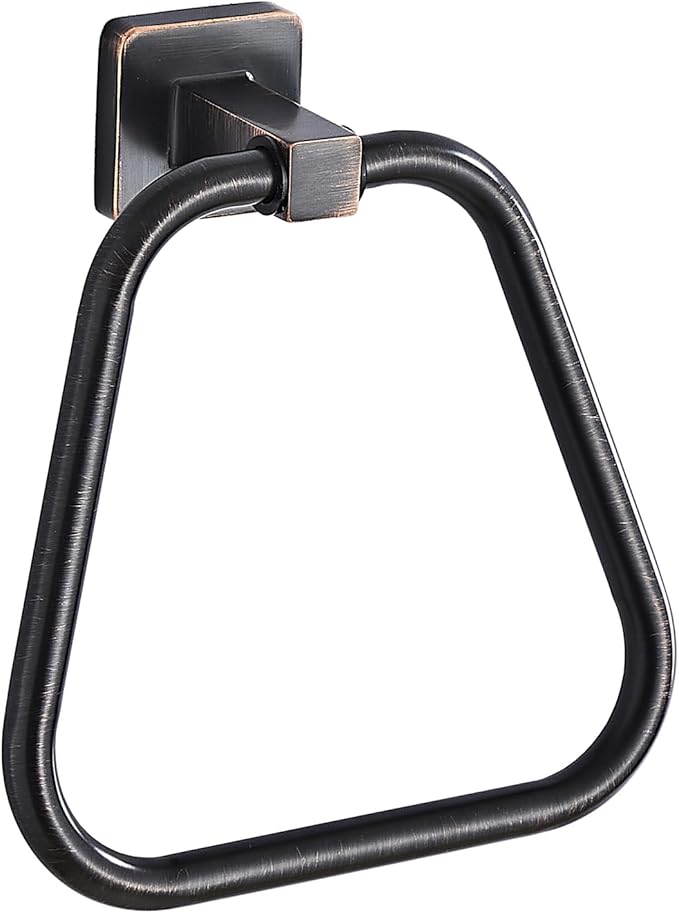 Oil Rubbed Bronze Towel Ring for Bathroom, Kitchen Bath Towel Holder Hangers Wall Mount Heavy Duty Stainless Steel