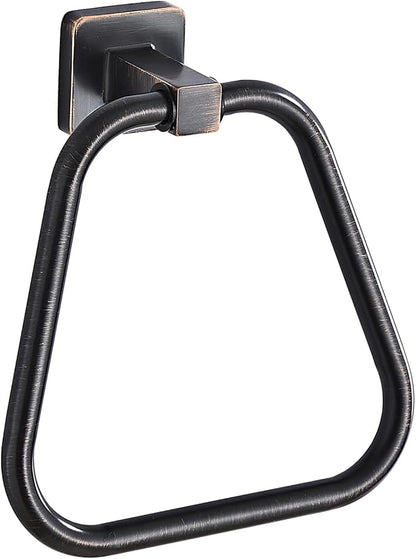 Oil Rubbed Bronze Towel Ring for Bathroom, Kitchen Bath Towel Holder Hangers Wall Mount Heavy Duty Stainless Steel