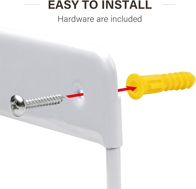 Alpinista Ironing Board Hanger Iron Board Wall Mount for Laundry Rooms, White