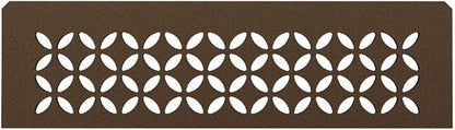 Schluter Rectangular Shelf for Prefabricated Kerdi Board SN/-SNLT Niches - 4mm Thick, Floral Design, Aluminum Material, Bronze Finish - SNS1D5TSOB
