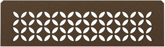 Schluter Rectangular Shelf for Prefabricated Kerdi Board SN/-SNLT Niches - 4mm Thick, Floral Design, Aluminum Material, Bronze Finish - SNS1D5TSOB