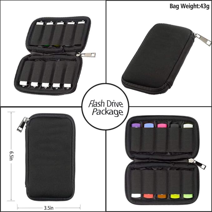 JBOS USB Storage Case - Organizer for Flash Drive, Thumb Drive & Jump Drive