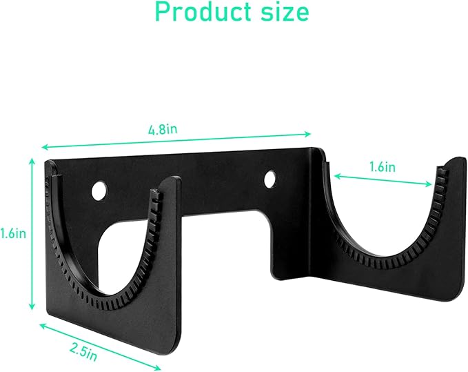 Ironing Board Holder Wall Mount, Ironing Board Hanger for T or Y Leg, Laundry Room Wall Hook for Iron Board Holder, Black