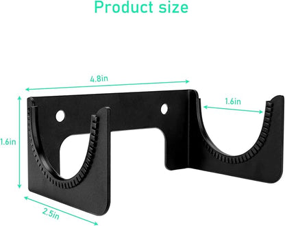 Ironing Board Holder Wall Mount, Ironing Board Hanger for T or Y Leg, Laundry Room Wall Hook for Iron Board Holder, Black