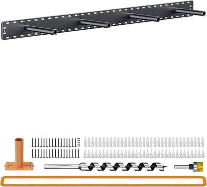 1 Pack Large Shelf Brackets Long Floating Shelf Bracket Invisible Floating Shelf Hardware Heavy Duty Floating Mantel Brackets(43"X8"X3" with Tools)