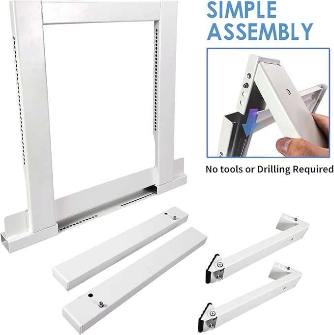Qualward Air Conditioner Support Bracket, AC Bracket for Window No Drilling Heavy Duty, Up to 200 lbs