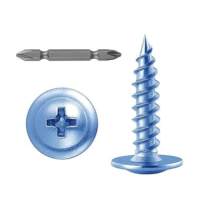 Wensilon（400 pcs）#6×3/4" Phillips Truss Head Wood Screws Galvanizing Quick Metal Self Tapping.