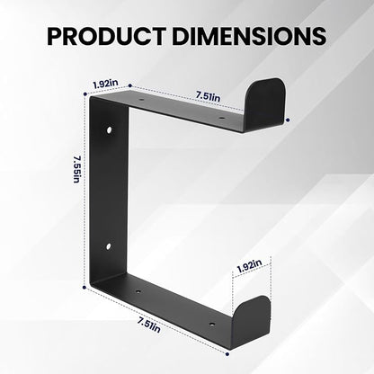 4 Tier Yoga Mat Holder Wall Mount & Yoga Mat Storage Rack,Heavy-duty steel fabrication,Holds 30 lbs for Foam Rollers,Resistance Bands,Home Gym