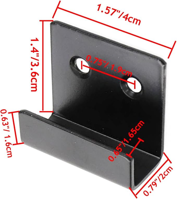 Wall Mounted Hook Fastener Tile Bracket for Ceramic Tile Display Large - 6pcs