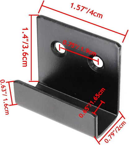 Wall Mounted Hook Fastener Tile Bracket for Ceramic Tile Display Large - 6pcs