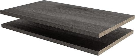 Modular Closets Vista Closet Shelves - 2 Pack (Grey, for 19.5" Wide Modules)