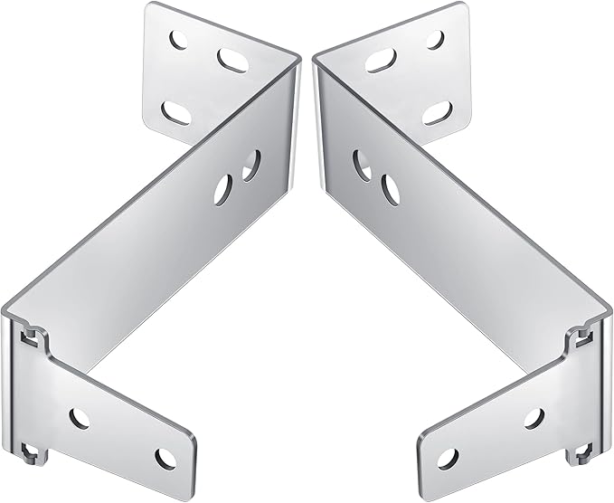 2PCS Garage Door Sensor Bracket Compatible with GSTB-R STB-BL Garage Door Sensors Replacement, Sturdy Metal, Wall Mount, Silver