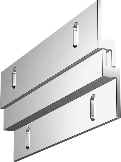 PHS - French Cleat Hanger Kit - 6 inch Heavy Duty Z Clips (50 Pairs) - Supports 50 lbs - Mirror Hanging Hardware, Picture Mounting Brackets, Wall Mount System for Frames & Cabinets