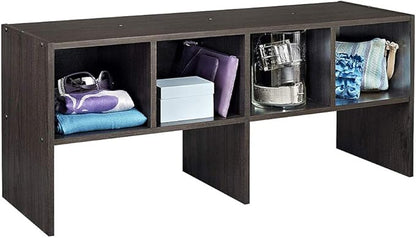 ClosetMaid 508200 Heavy Duty Shelf Organizer with Shoe Rack and Cube Storage, Espresso (2 Pack)