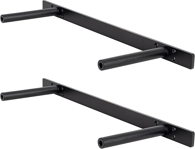Floating Shelf Bracket ,Hidden Shelf Brackets (2 Pcs Additional Brackets 22 Inch --NO Kits), Matte Black