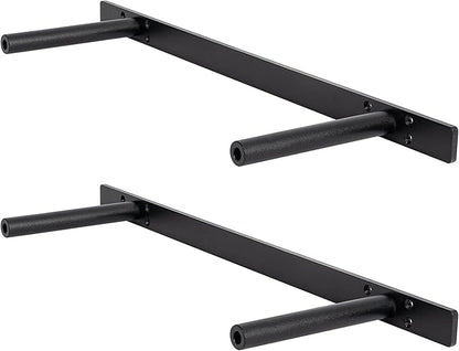 Floating Shelf Bracket ,Hidden Shelf Brackets (2 Pcs Additional Brackets 22 Inch --NO Kits), Matte Black
