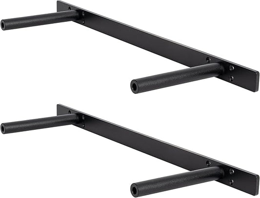 Floating Shelf Bracket ,Hidden Shelf Brackets (2 Pcs Additional Brackets 22 Inch --NO Kits), Matte Black